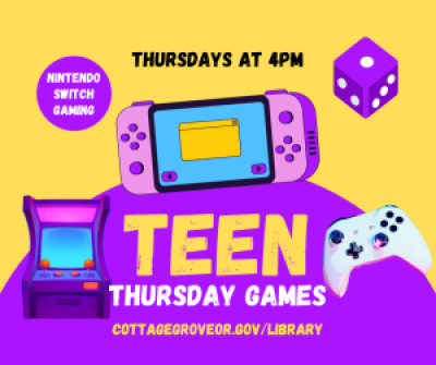 Teen Thursdays at 4pm