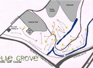 Cottage Grove Disc Golf Course (the Grove) Map