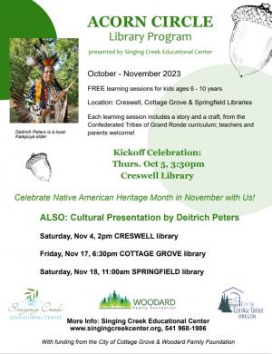 Acorn Circle, presented by Singing Creek Educational Center