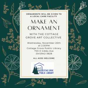 Make an ornament to donate to a local care facility