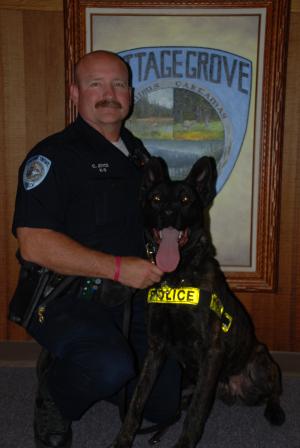 Officer Joyce and K9 Torq