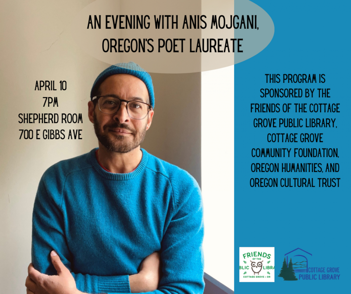 Anis Mojgani is Oregon's current poet laureate