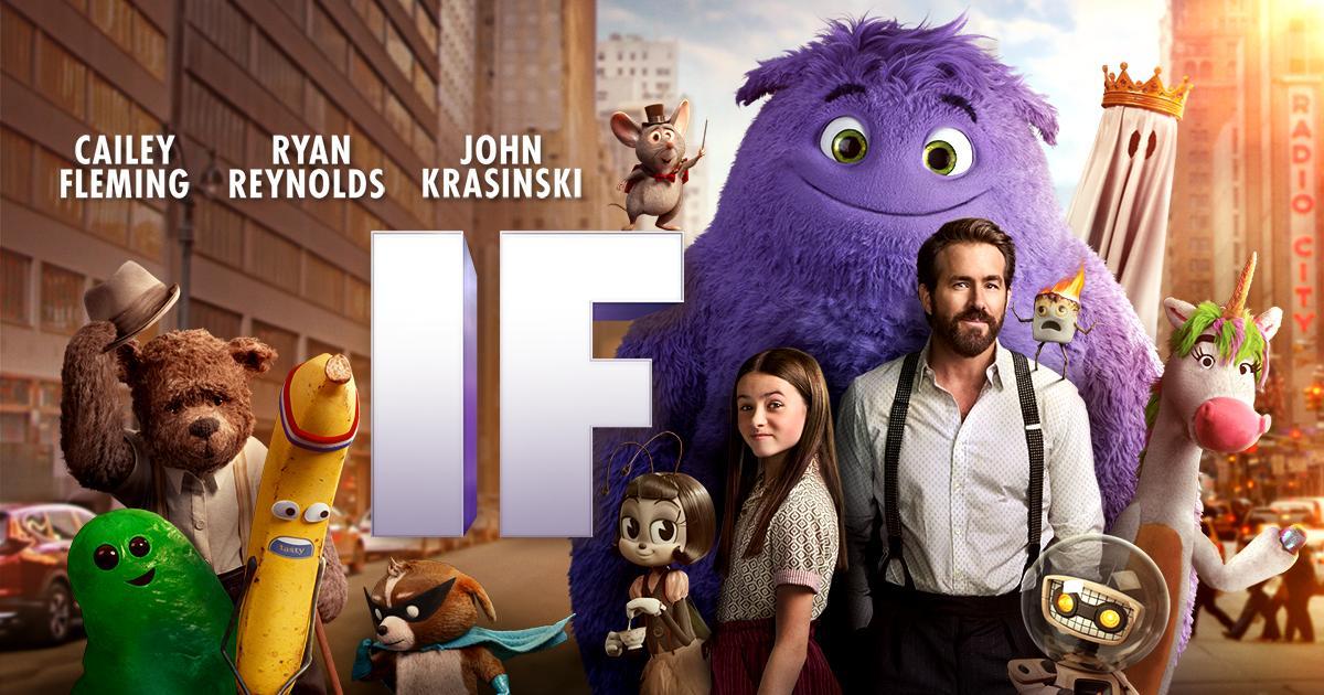 IF movie starring Cailey Fleming, Ryan Reynolds, and John Krasinski