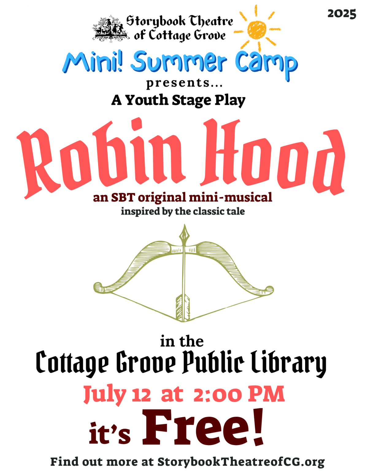 Storybook Theater Presents Robin Hood at the library
