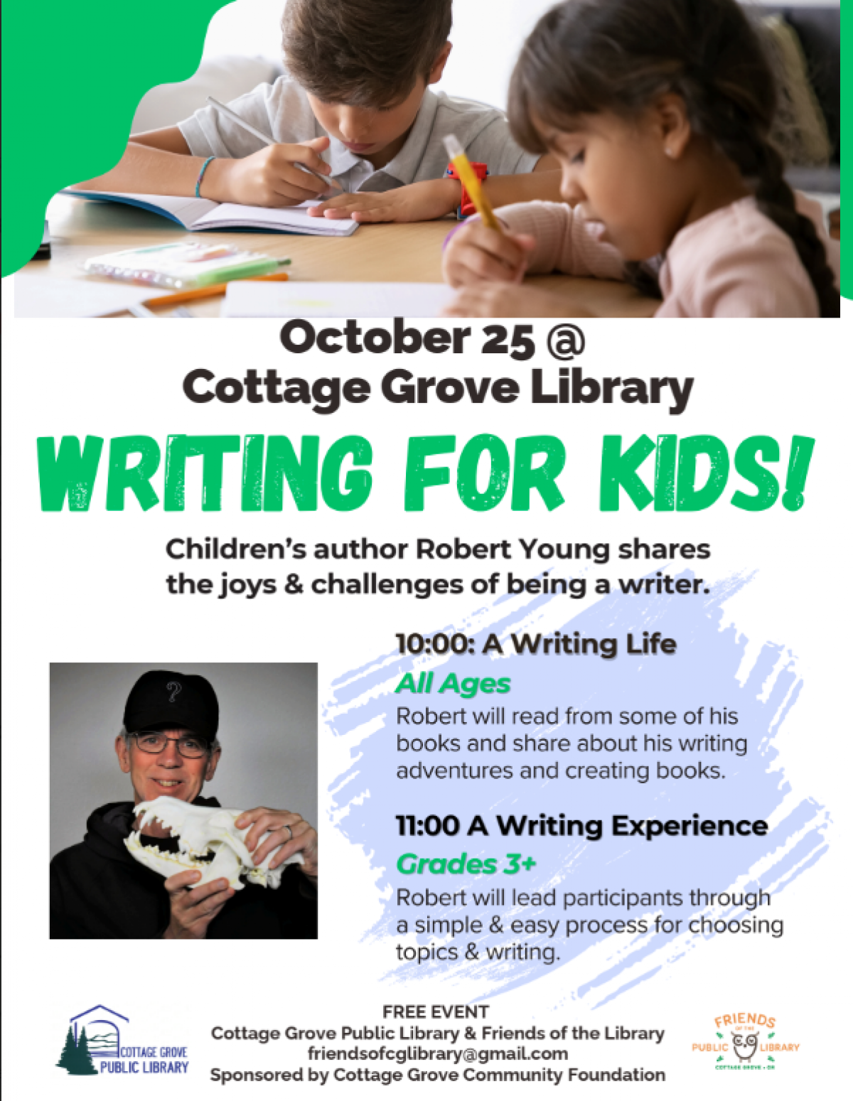 robert young writing workshop for kids